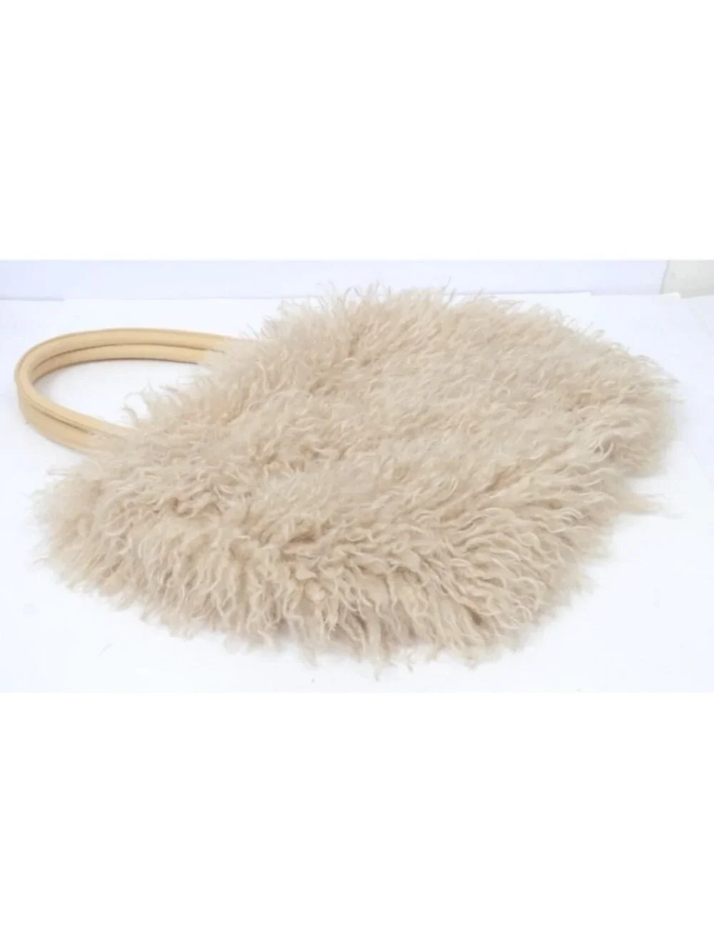 Women's Fuzzy Tote Bag Curly Handbag Furry Shoulder Bag Large Plush Top Handle